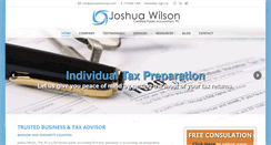 Desktop Screenshot of joshuawilsoncpa.com