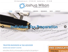 Tablet Screenshot of joshuawilsoncpa.com